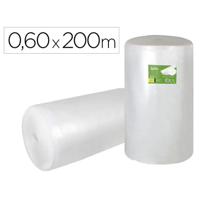 PLA Plastico Burbuja Liderpapel Ecouse 0.60X200M 30% de Plastico Reciclado