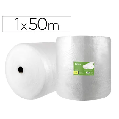 PLA Plastico Burbuja Liderpapel Ecouse 1X50M 30% de Plastico Reciclado
