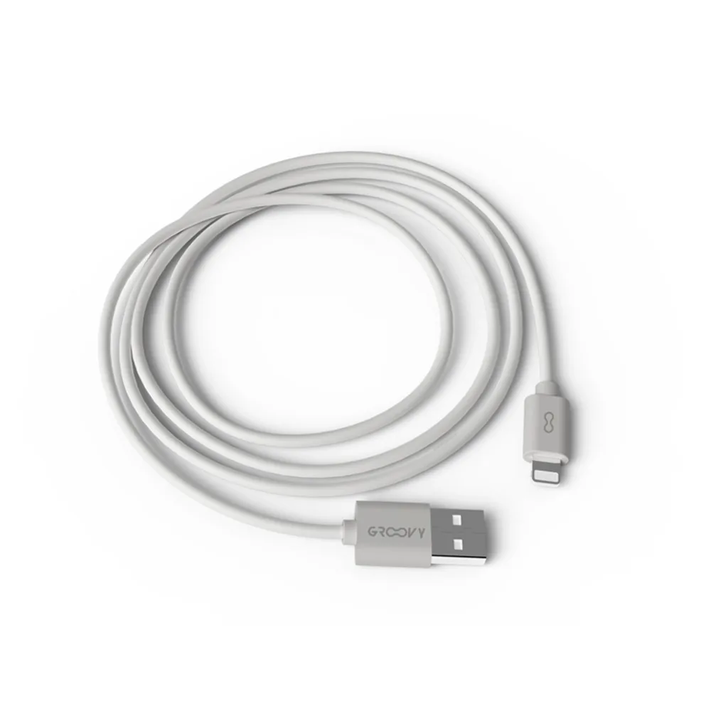 Cable Groovy Usb 2.0 a Apple Lightning Longitud 1,5 M Color Blanco