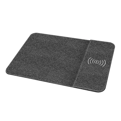 Q-CONNECT Alfombrilla para Raton Q-Connect con Cargador Inalambrico Color Gris 300X220 MM