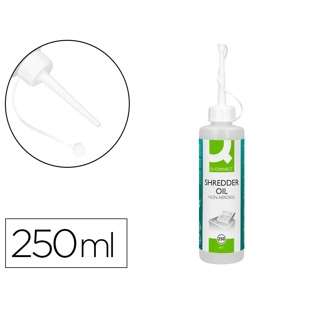 Aceite Lubricante Q-Connect para Destructora de Documentos Bote de 250 ML