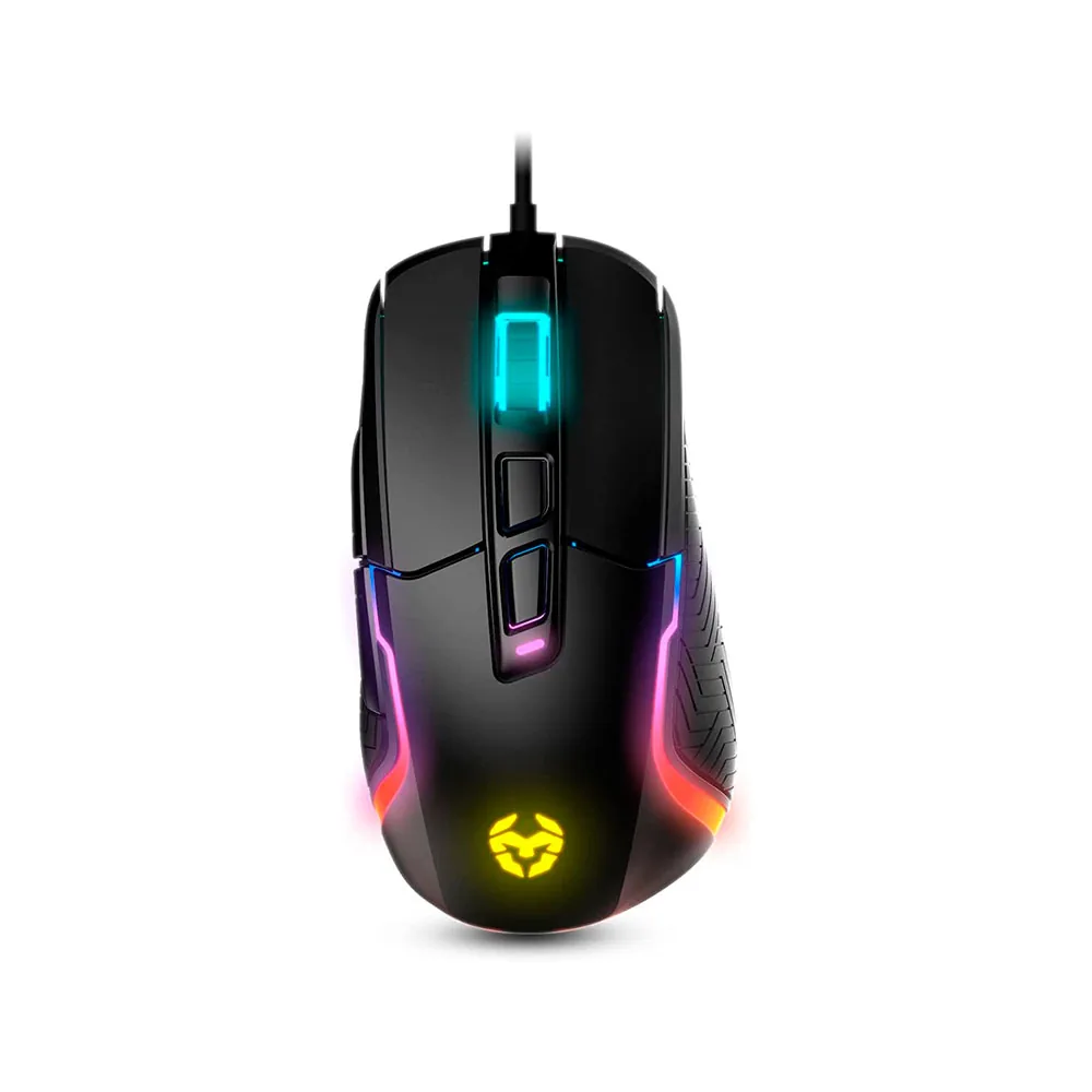 Raton Krom Kick Gaming Rgb Optico 800-6200 Dpi 7 Botones Iluminacion Led Rgb Rainbow