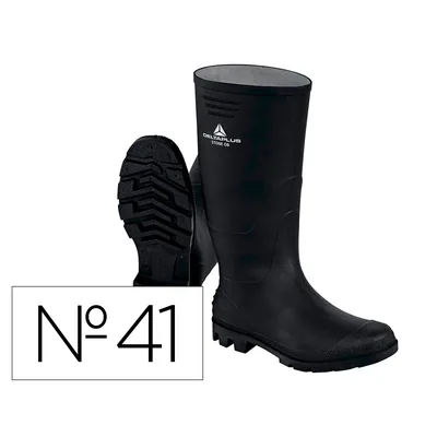 DELTAPLUS Botas Deltaplus de Seguridad Stone Pvc Negro Suela de Tacos Talla 41