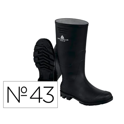 DELTAPLUS Botas Deltaplus de Seguridad Stone Pvc Negro Suela de Tacos Talla 43
