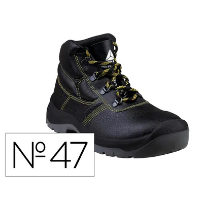 DELTAPLUS Botas Deltaplus de Seguridad Piel Crupon Pigmentada Suela Pu Bi-densidad Color Negro Talla 47