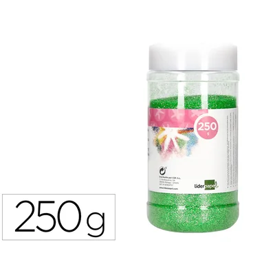 FANTA Purpurina Liderpapel Fantasia Color Metalico Verde Pastel Bote de 250 GR