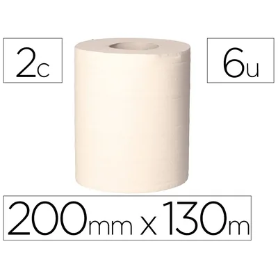 BUNZL Papel Secamanos Bunzl Greensource 2 Capas Celulosa Blanca 200 MM X 130 M Paquete de 6 Rollos