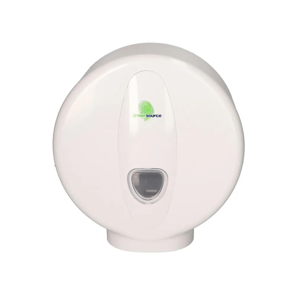Dispensador Papel Higienico Bunzl Greensource Mini Jumbo Fabricado en Abs Color Blanco