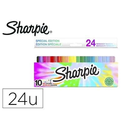 SHARPIE Rotulador Sharpie Fine Blister de 24 Unidades Colores Surtidos