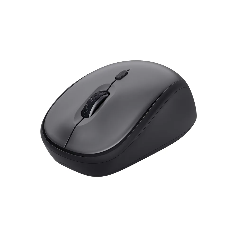 Raton Trust Yvi+ Optico Inalambrico Eco 4 Botones 800/1600 Dpi Usb 2.0 Color Negro