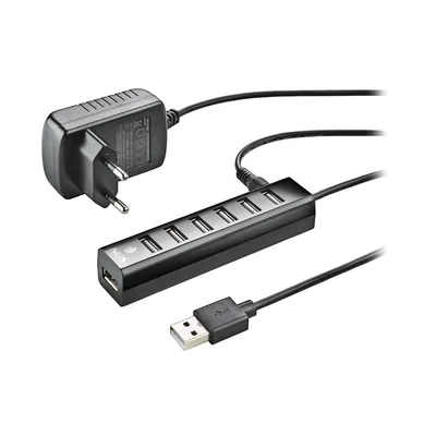 NGS Hub Ngs Tiny 7 Puertos con Adaptador Corriente Usb 2.0