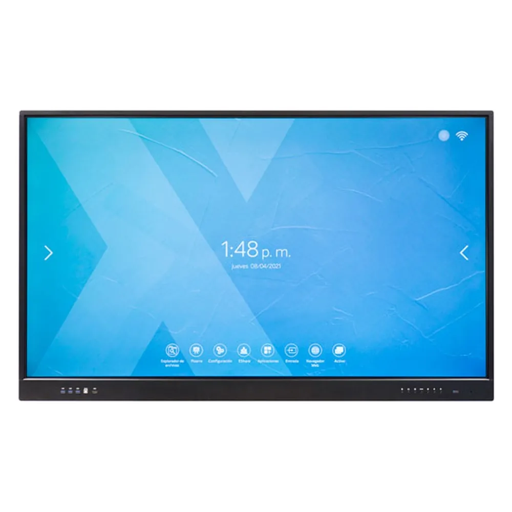 Pantalla Interactiva Rocada Cristal Templado 65" Multitactil Wifi con Altavoces Usb Thunderbolt
