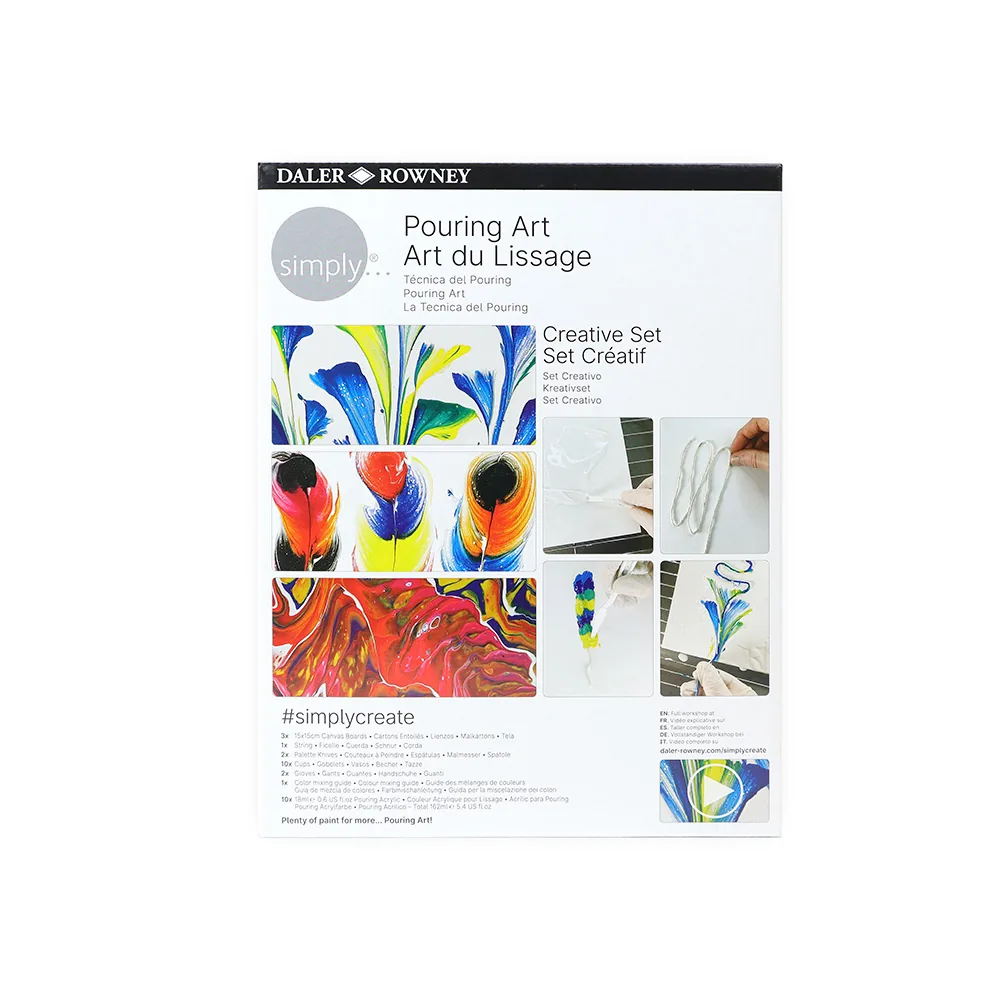 Set de Pintura Daler Rowney Simply Creativo Pouring