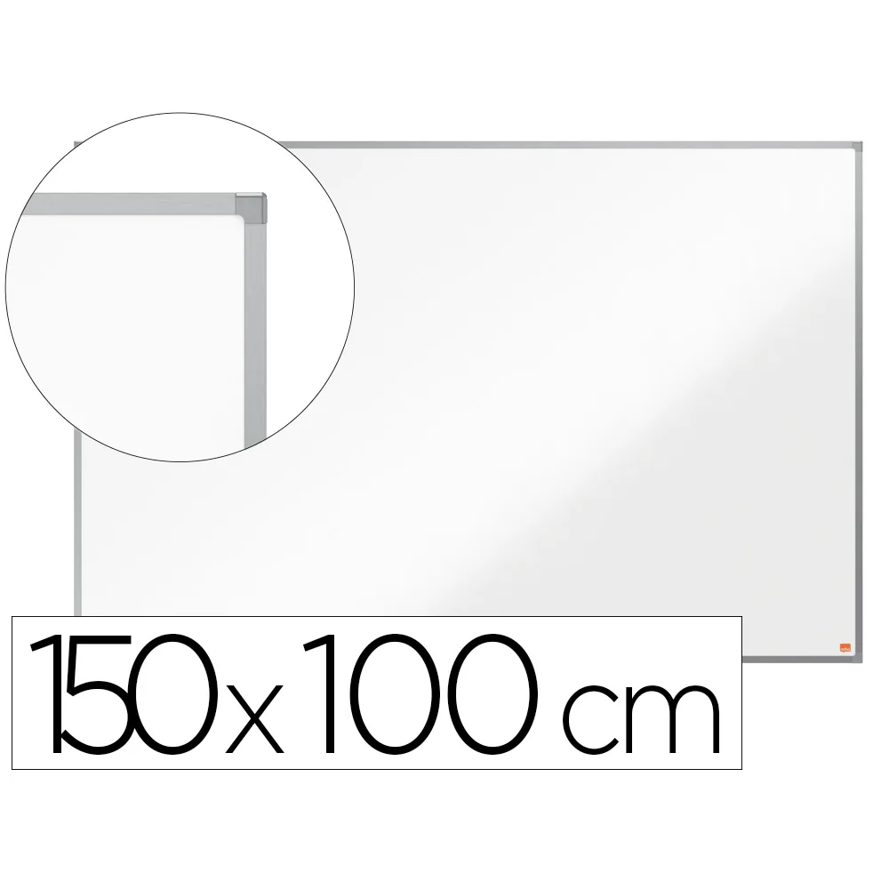 Pizarra Blanca Nobo Essence Acero Lacado 1500X1000 MM