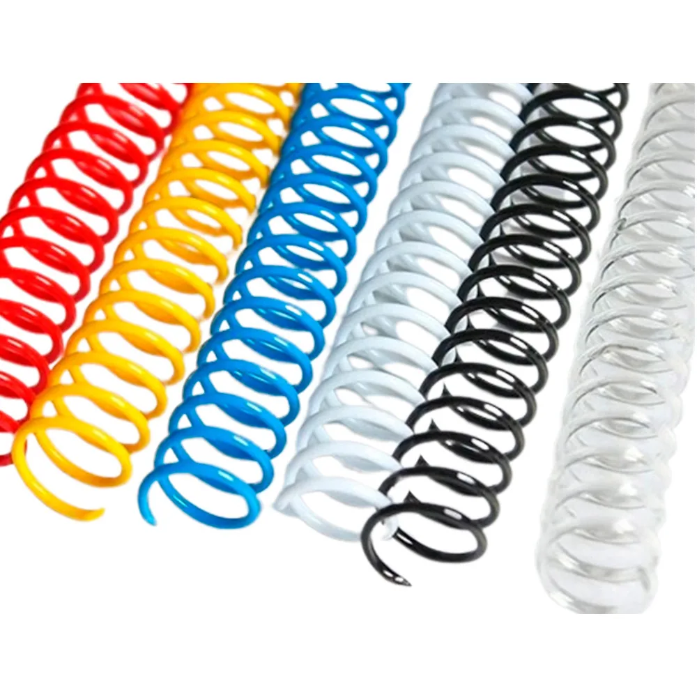 Espiral Plastico Yosan Paso 64 Nº10 Colores Surtidos Caja de 100 Unidades