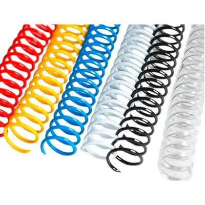 YOSAN Espiral Plastico Yosan Paso 64 Nº10 Colores Surtidos Caja de 100 Unidades