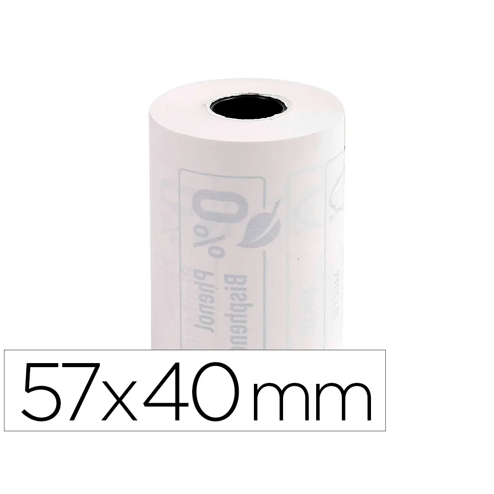Rollo Sumadora Exacompta Termico para Tpv 57 MM X 40 MM 55 G/M2 Fsc Sin Bisfenol a Ni Plastico