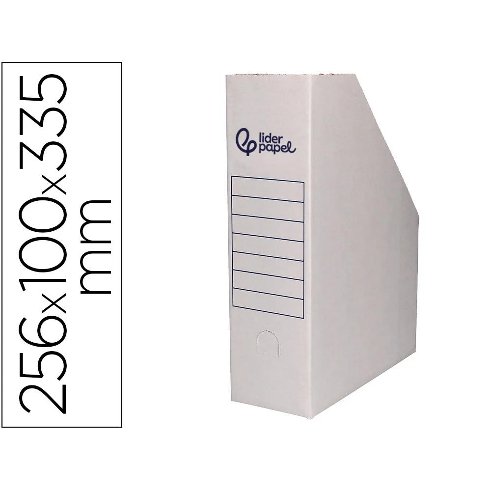 Revistero Liderpapel Ecouse Carton 100% Reciclado Color Blanco 256X100X335 MM