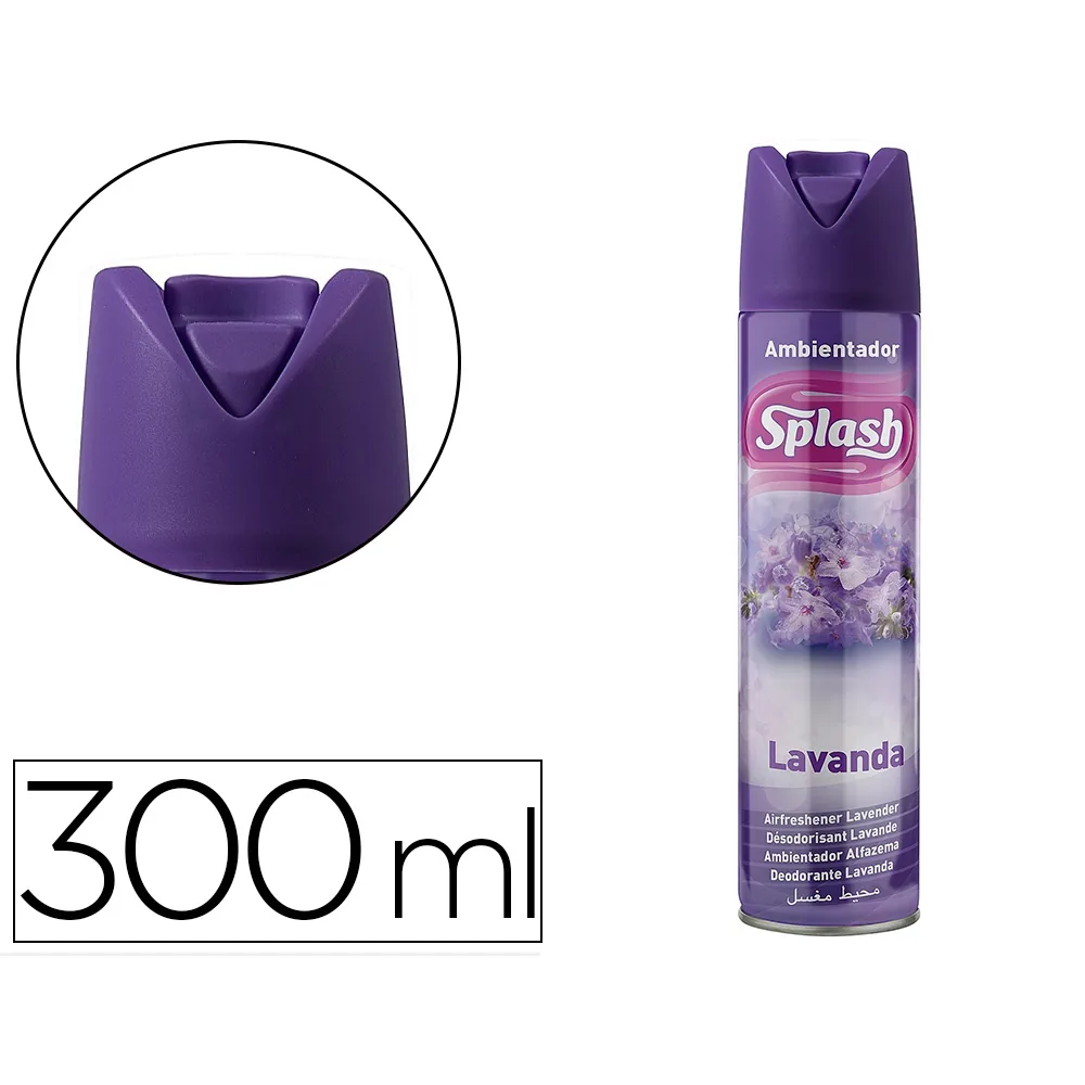 Ambientador Spray Splash Aroma Lavanda Bote de 300 ML