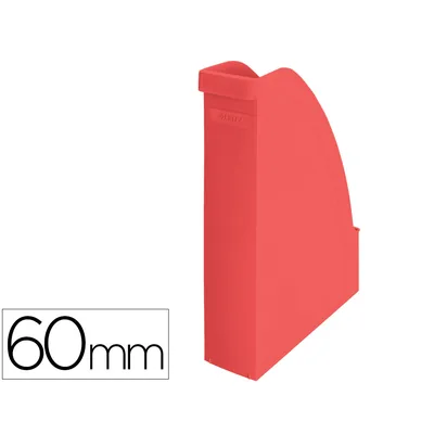 LEITZ Revistero Leitz Recycle Plastico Lomo 60 MM Rojo 78X308X278 MM