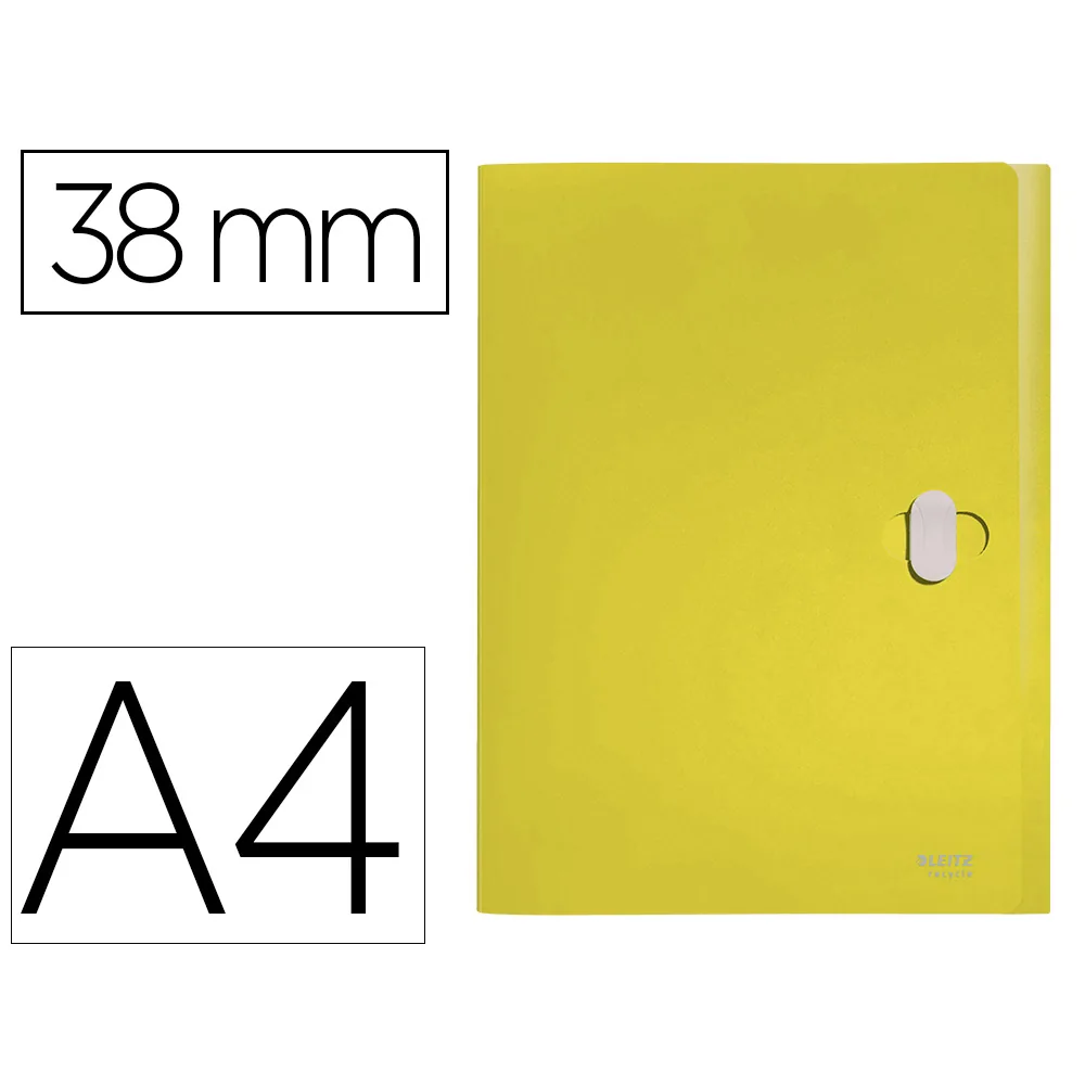 Carpeta de Proyectos Leitz Recycle DIN A4 Polipropileno Lomo 38 MM Amarillo