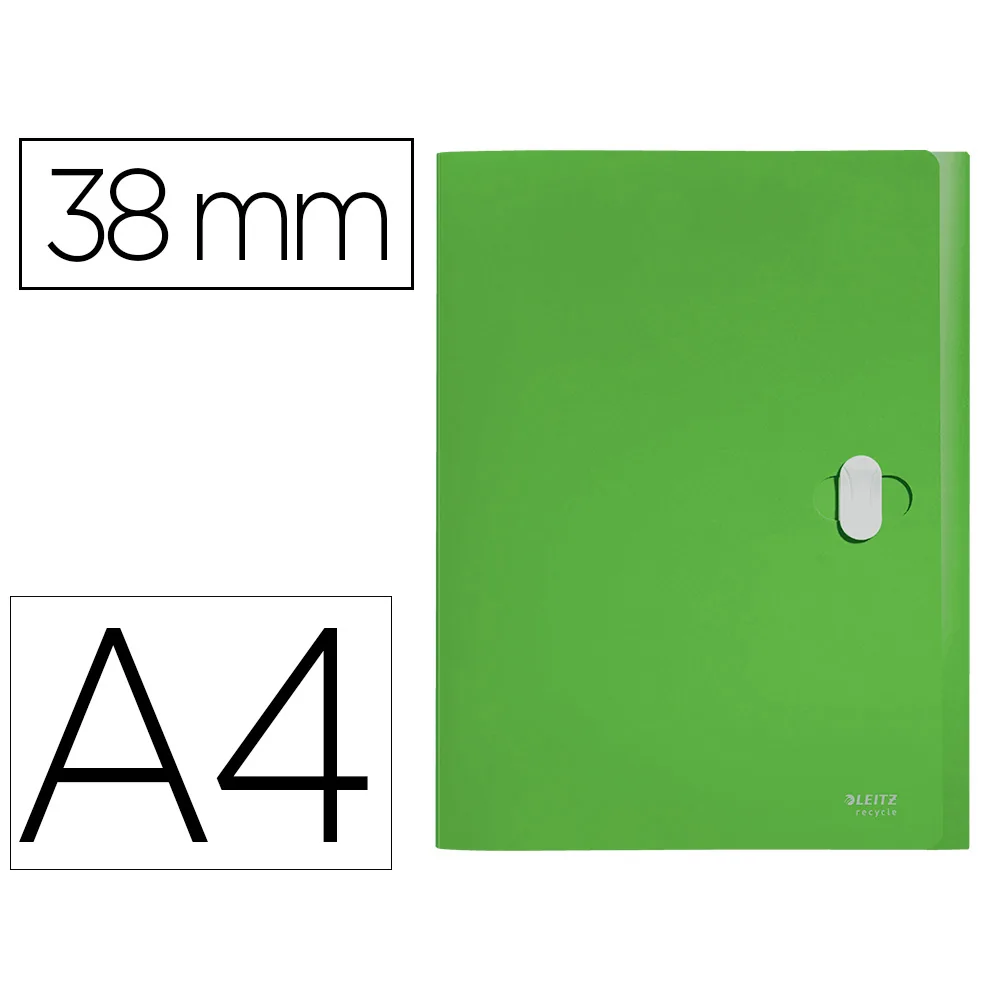 Carpeta de Proyectos Leitz Recycle DIN A4 Polipropileno Lomo 38 MM Verde