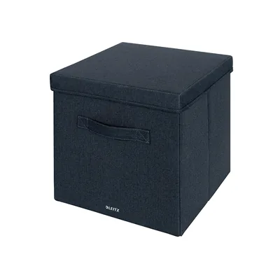 LEITZ Caja de Almacenaje Leitz Tela con Tapa L Dos Piezas Gris
