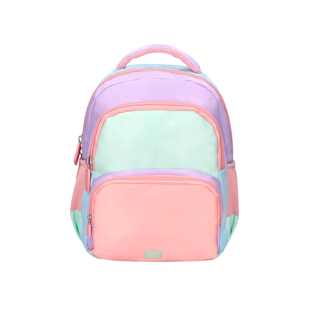 Mochila Escolar Liderpapel Multibolsillo Infantil Azul Rosa Morado 350X110X270 MM