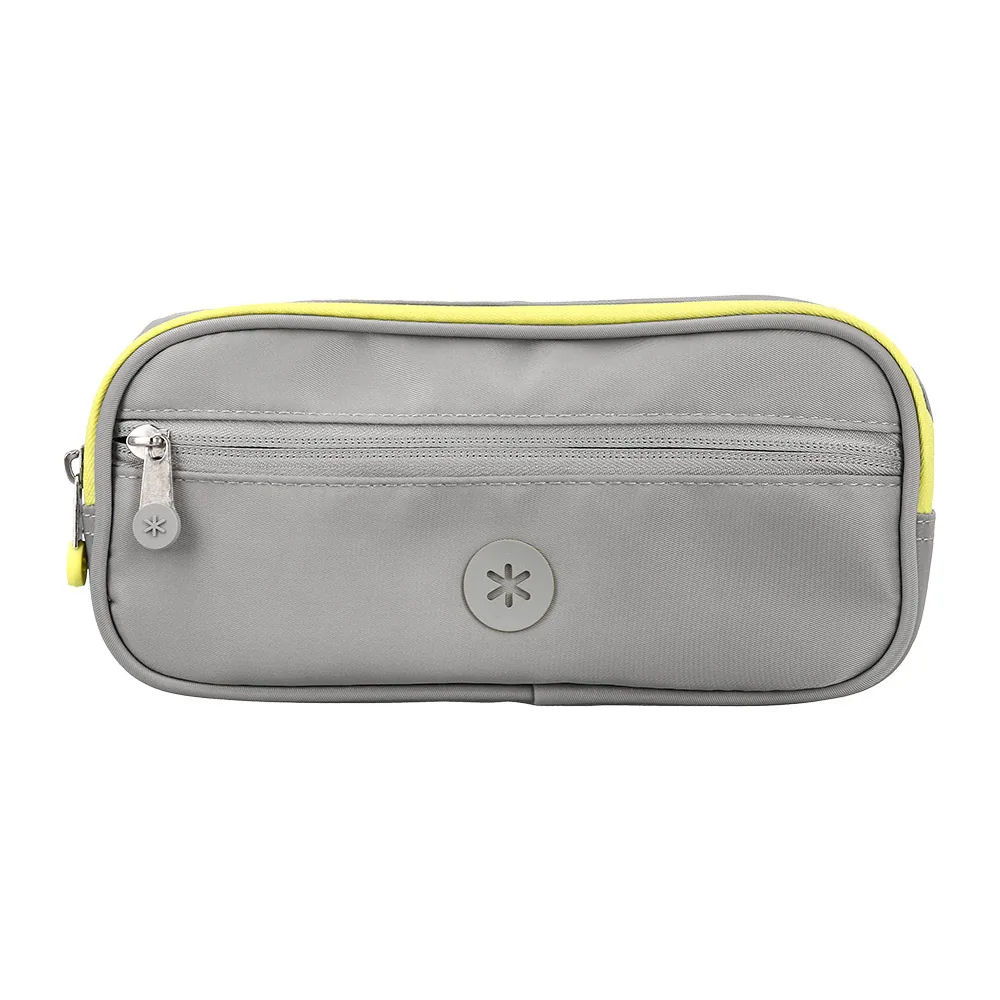 Estuche Portatodo Antartik Fusion Flex 3 Cremalleras Gris Compañero Mochila 100X60X220 MM