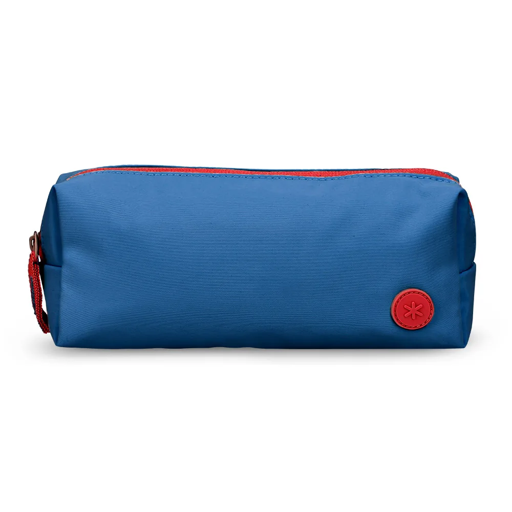 Estuche Portatodo Antartik Basic Pack 1 Compartimento Azul Marino Compañero Mochila 80X55X210 MM