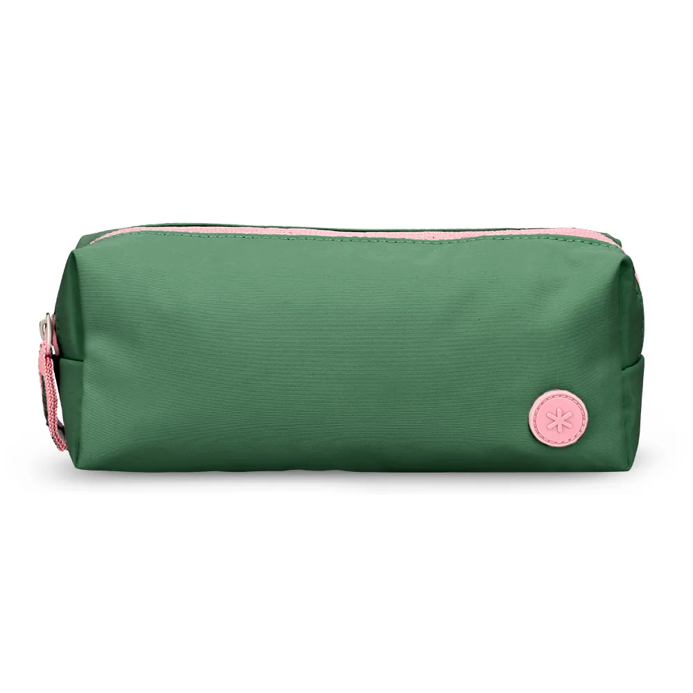 Estuche Portatodo Antartik Basic Pack 1 Compartimento Verde Compañero Mochila 80X55X210 MM