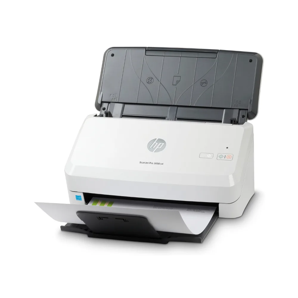 Escaner Hp Scanjet Pro 3000 S4 Documental Doble Cara Led Usb 2.0 40 PPM/80 Ipm Duplex 600 Ppp Alimentador 50 Hojas