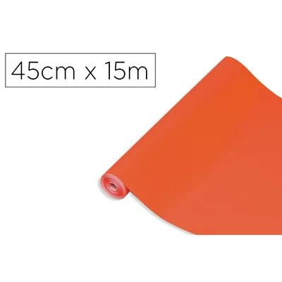 D-C-FIX Rollo Adhesivo D-C-Fix Naranja Ancho 45 CM Largo 15 M