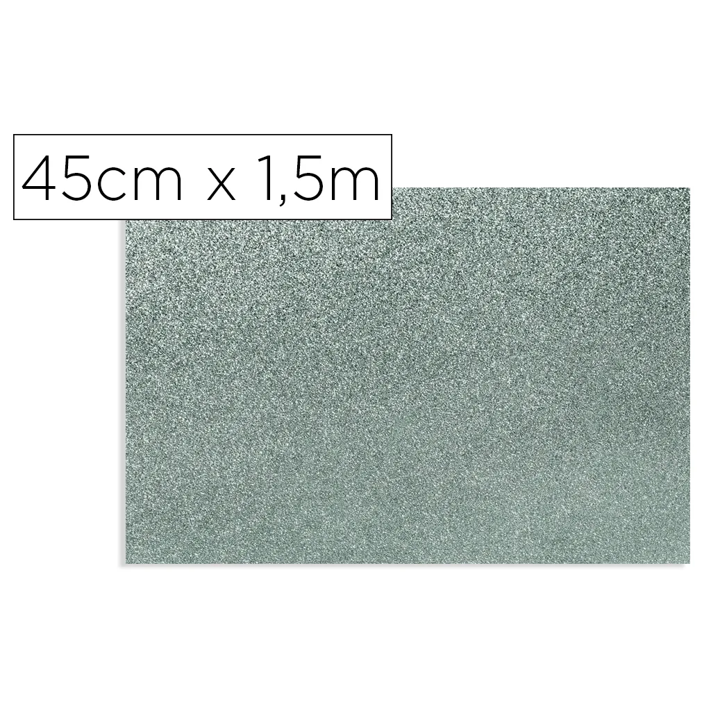Rollo Adhesivo D-C-Fix Gris Metal Brillo Ancho 45 CM Largo 1,5 M