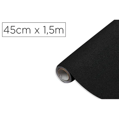 D-C-FIX Rollo Adhesivo D-C-Fix Negro Metal Brillo Ancho 45 CM Largo 1,5 M