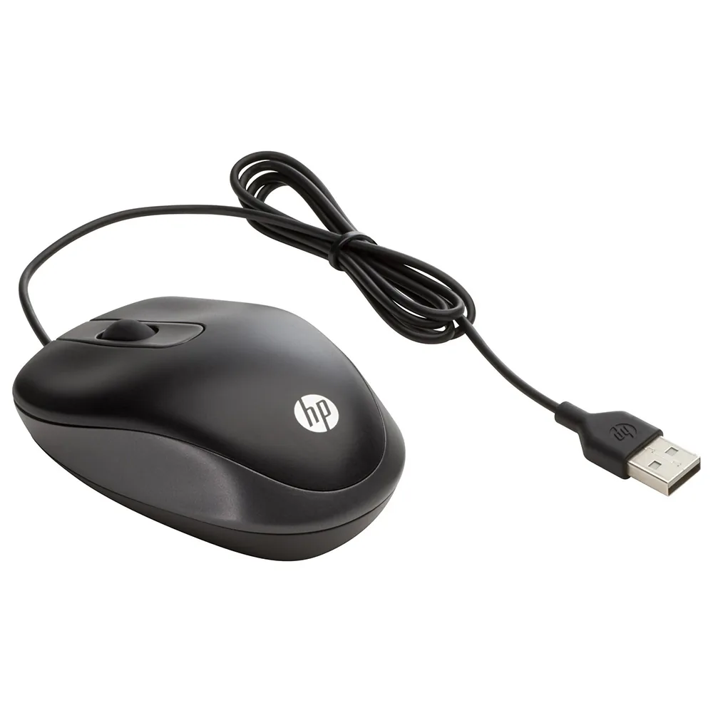Raton Hp Viaje Optico 1000 Dpi Usb-a Longitud Cable 100 CM Color Negro