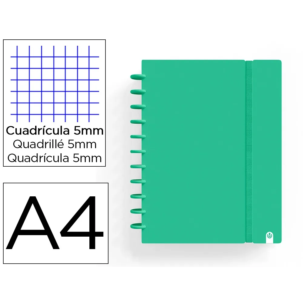 Cuaderno Carchivo Ingeniox Foam A4 80H Cuadricula Verde