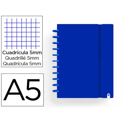 CARCHIVO Cuaderno Carchivo Ingeniox Foam A5 80H Cuadricula Azul Osc