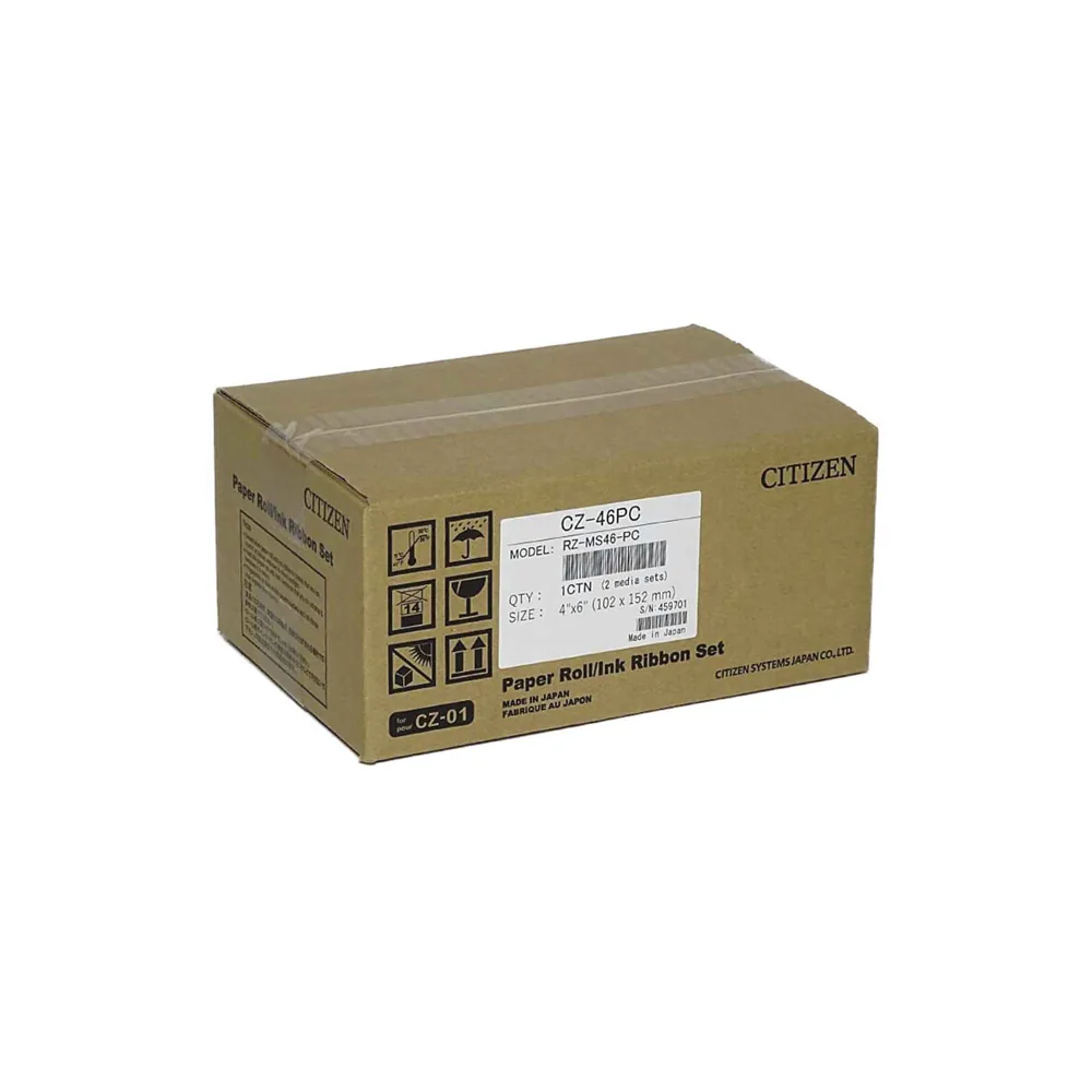 Papel Sublimacion Citizen 10X15 CM 300 Impresiones por Rollo para Impresora CZ-01