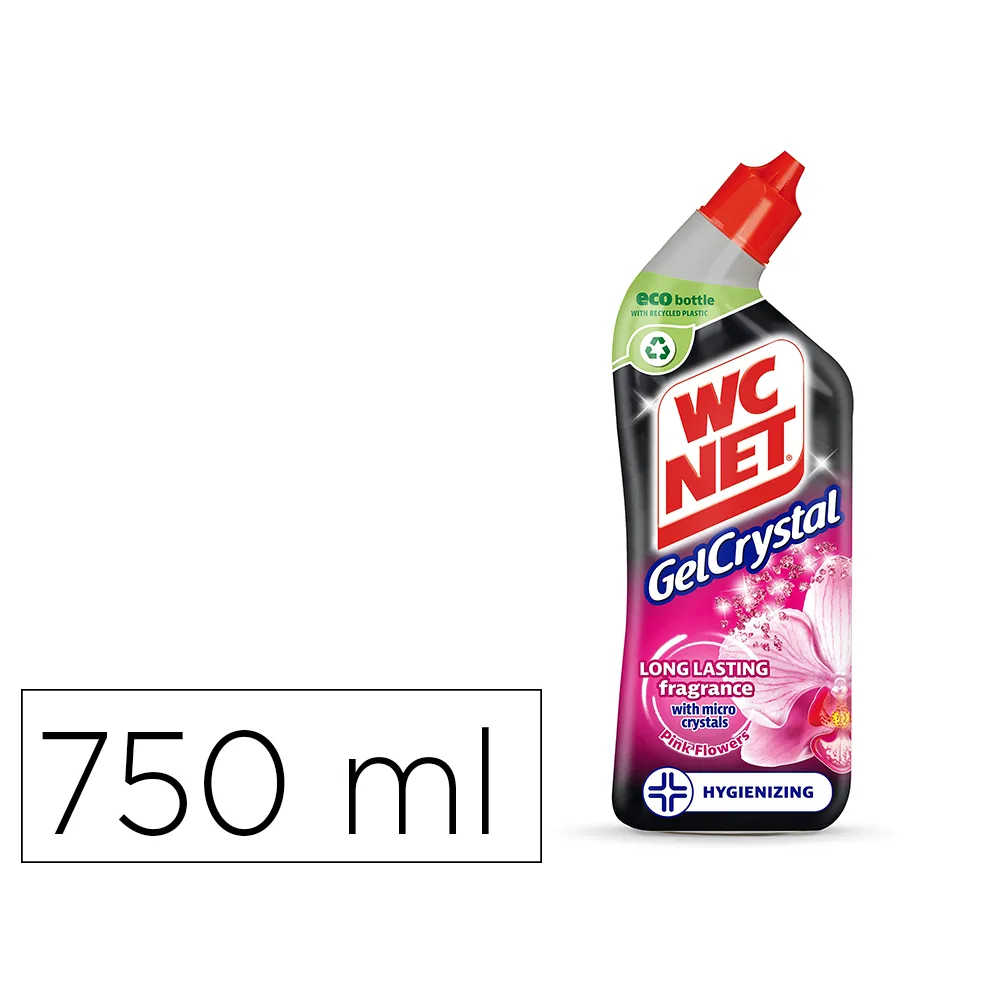 Limpiador de Inodoros Wc Net Gel Crystal Aroma Fresco Botella de 750 ML