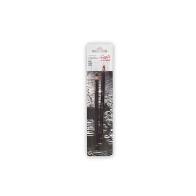 CONTE Lapiz Conte Negro Pastel Blister de 2 Unidades