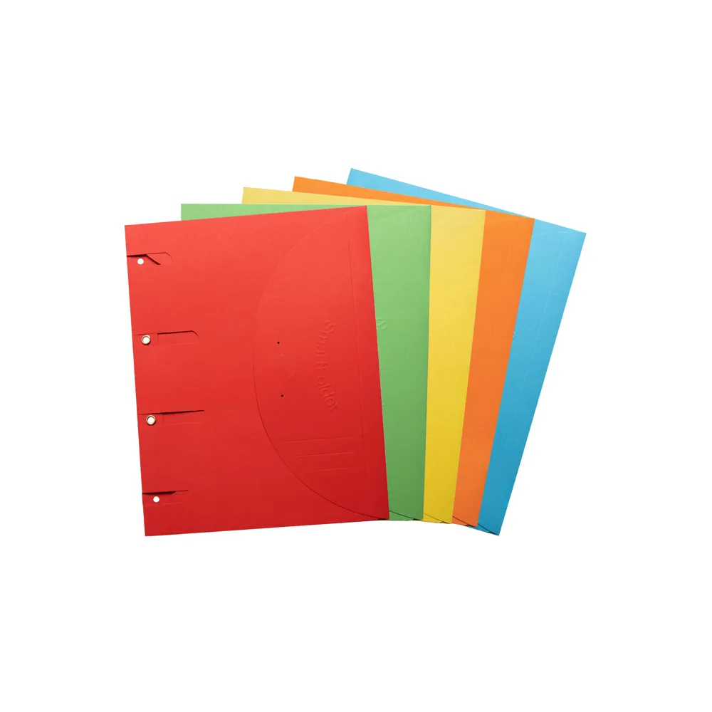 Carpeta para Archivador Djois Smartfolder DIN A4 Tres Solapas y Cierre Velcro Carton 225 GR Pack de 10 Unidades