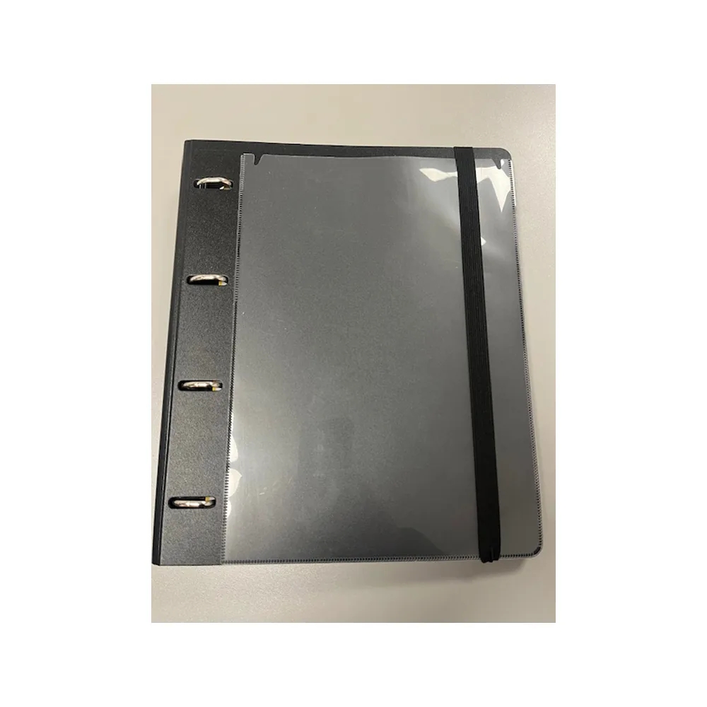 Carpeta con Recambio Pardo Polipropileno Foam Personalizable 4 Anillas 35 MM Negro