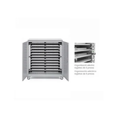IORDER Armario Metalico Iorder con Ruedas para Almacenamiento y Carga 32 PORTATIL/48NOTEBOOK Color Gris 1430X450X950 MM