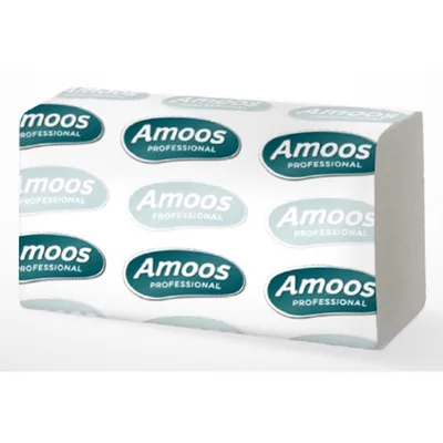 AMOOS Toalla Secamanos Amoos Industrial 2 Capas 32G/M2 21X22 CM Caja de 20 Paquetes de 142 Unidades