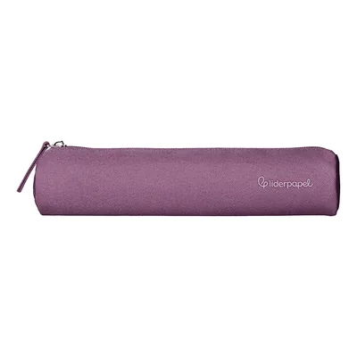 MOR Estuche Portatodo Liderpapel Slim Cilindrico 220X45MM Morado Empolvado