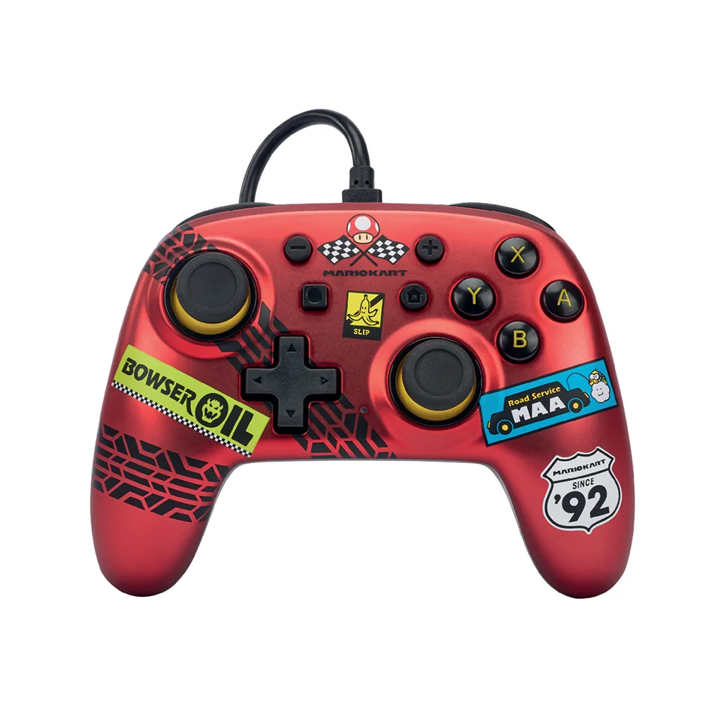 Mando Power a con Cable Nano para Nintendo Switch Mario Kart Racer Red