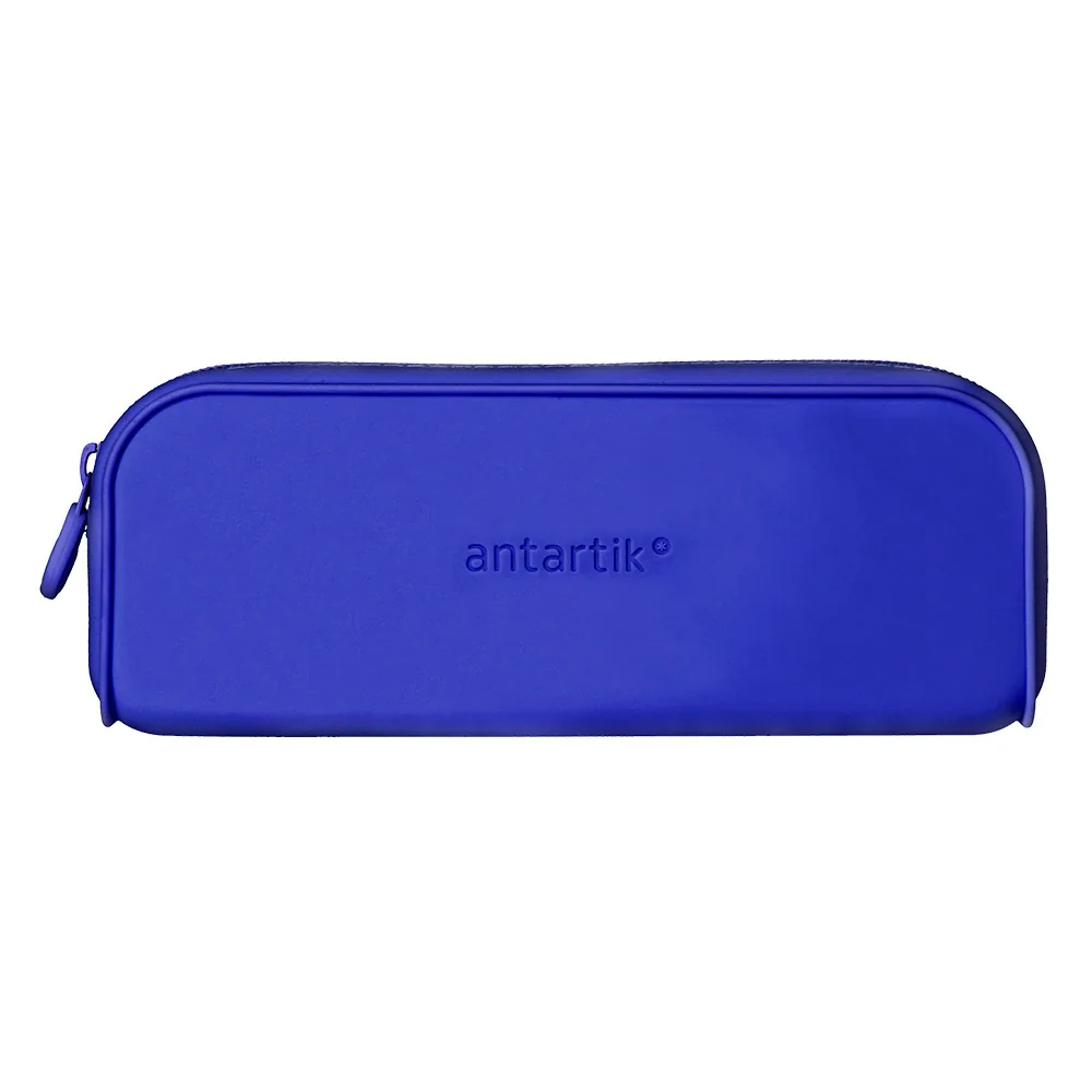 Estuche Portatodo Antartik Prisma Silicona Soft Rectangular 185X50X75 MM Color Azul Oscuro