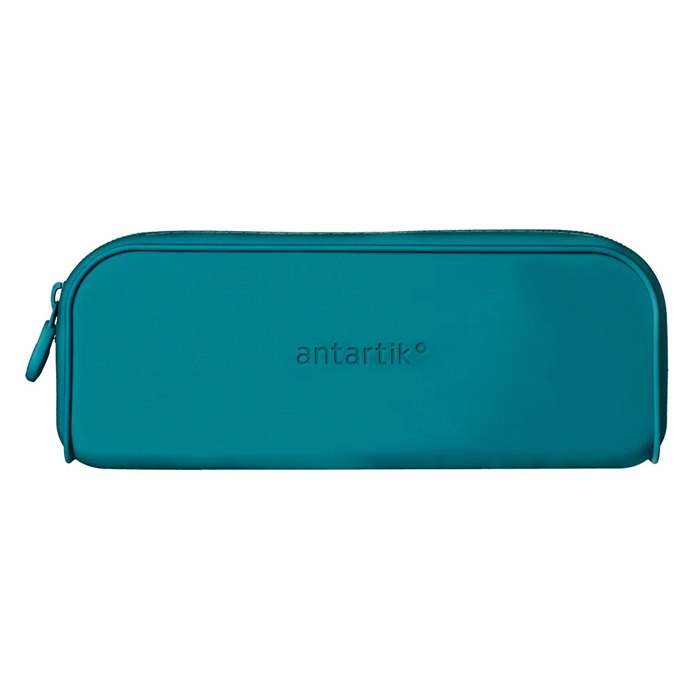 Estuche Portatodo Antartik Prisma Silicona Soft Rectangular 185X50X75 MM Color Turquesa