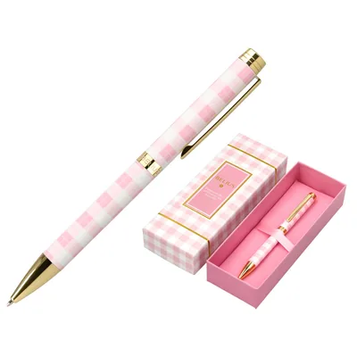BELIUS Boligrafo Belius Picnic Aluminio Color Rosa Dorado Tinta Color Azul Caja de Diseño